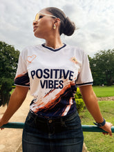 Load image into Gallery viewer, JERSEY POSITIVE VIBES Unisex White Drop 2
