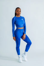 Load image into Gallery viewer, Mesh Blue Activewear 2 piece set