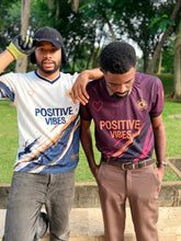 Load image into Gallery viewer, JERSEY POSITIVE VIBES Unisex White Drop 2
