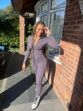 Load image into Gallery viewer, Soft Girl Jacket &amp; Leggings Workout / Yoga /Pilates set
